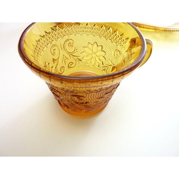 Vintage 1970s Indiana Glass Amber Hobnail Deviled Egg Dish Easter Hostess Tray - Picture 5 of 5